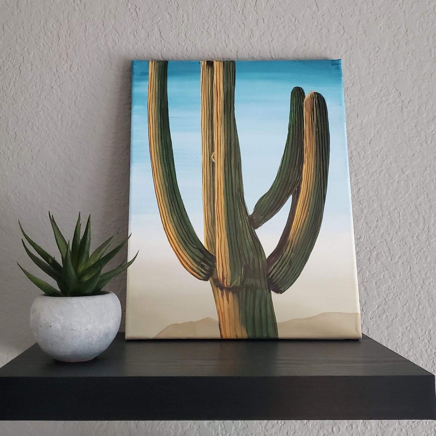 Saguaro Cactus - Original 14x11in Acrylic Painting