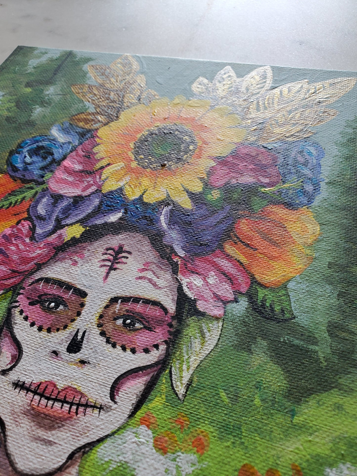 Día de los Muertos - Original 12x9in. Acrylic Painting