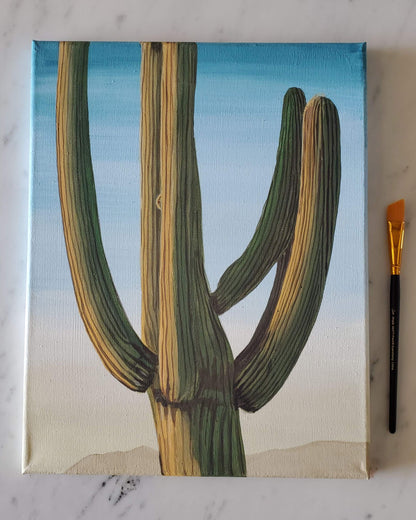 Saguaro Cactus - Original 14x11in Acrylic Painting