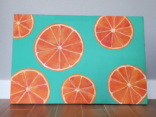 Grapefruit - Original 24x36in Acrylic Painting