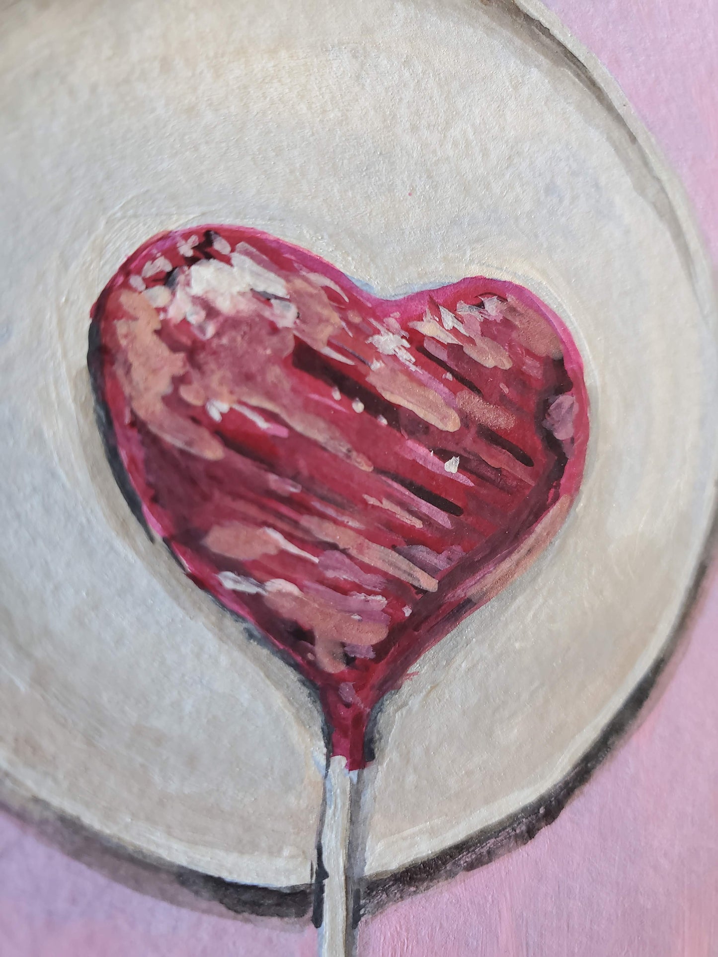 Sweet Heart - Original 6x4in. Gouache Painting