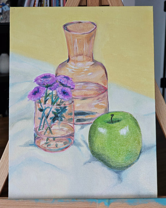 Rose-Colored Glasses - Original 12x9inOil Painting