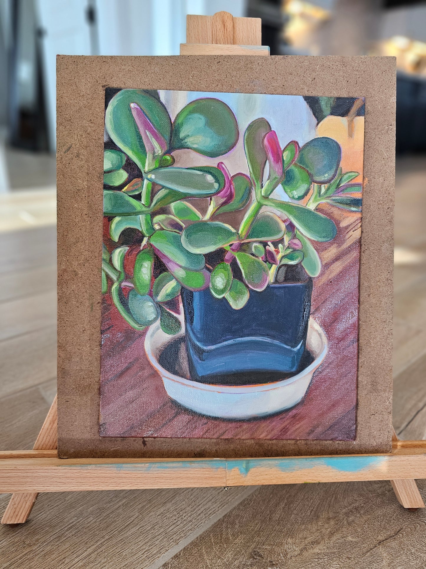 Tiny Jade - Original 9x12in Oil Painting