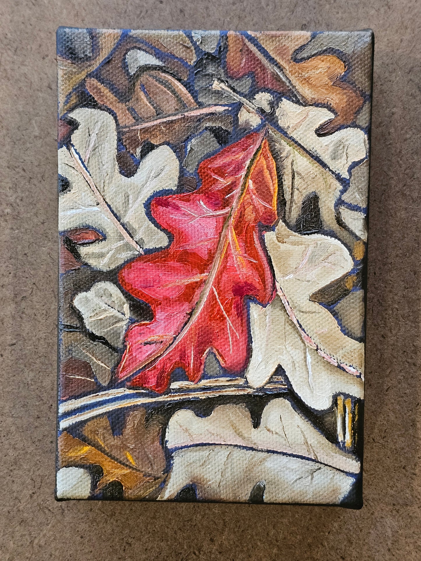 Fallen - Original 6x4in Oil Painting