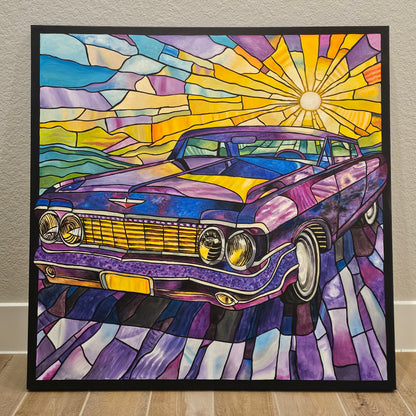 Stained Lowrider - Original 36x36in. Oil Painting