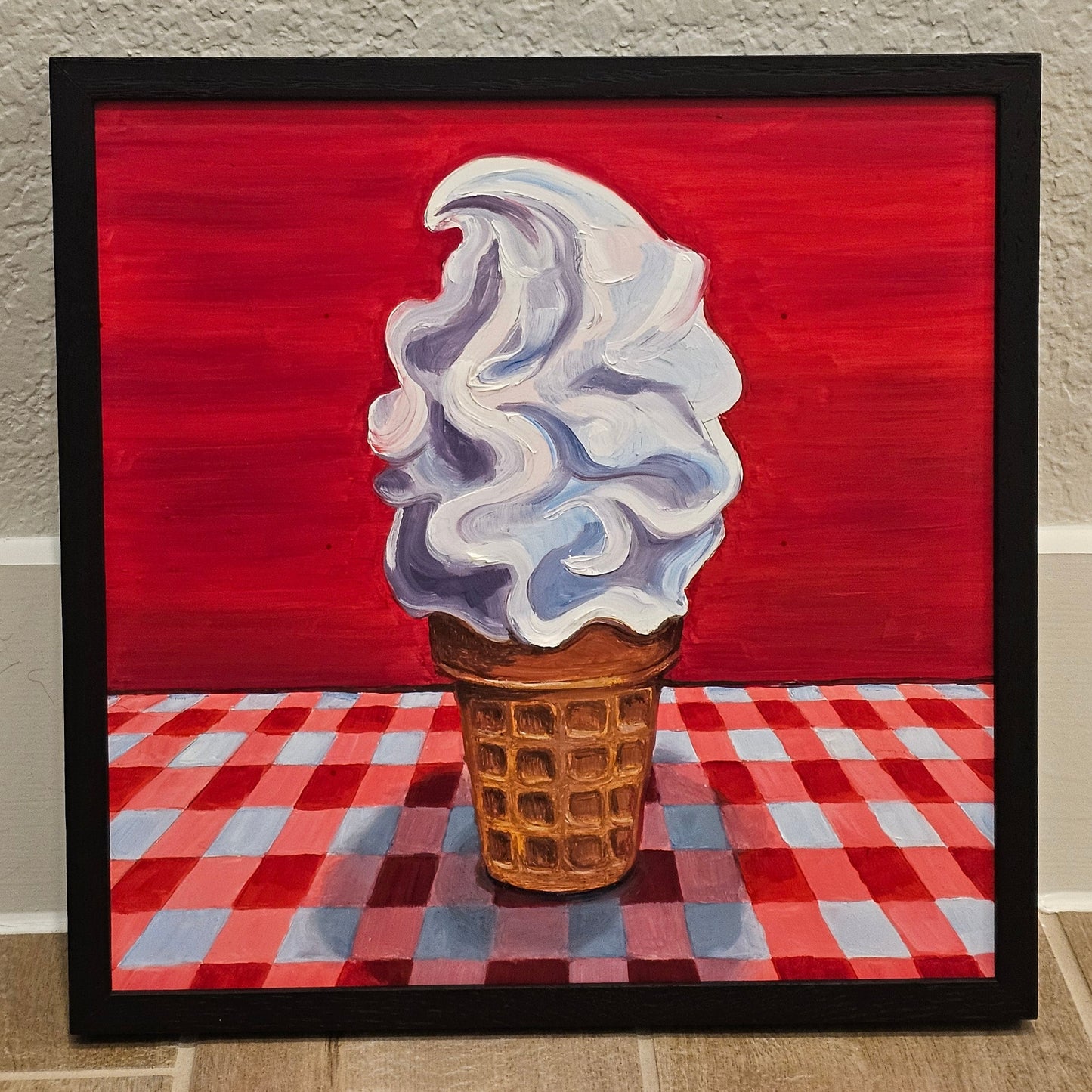 Soft Serve - Original 12x12in Oil Painting