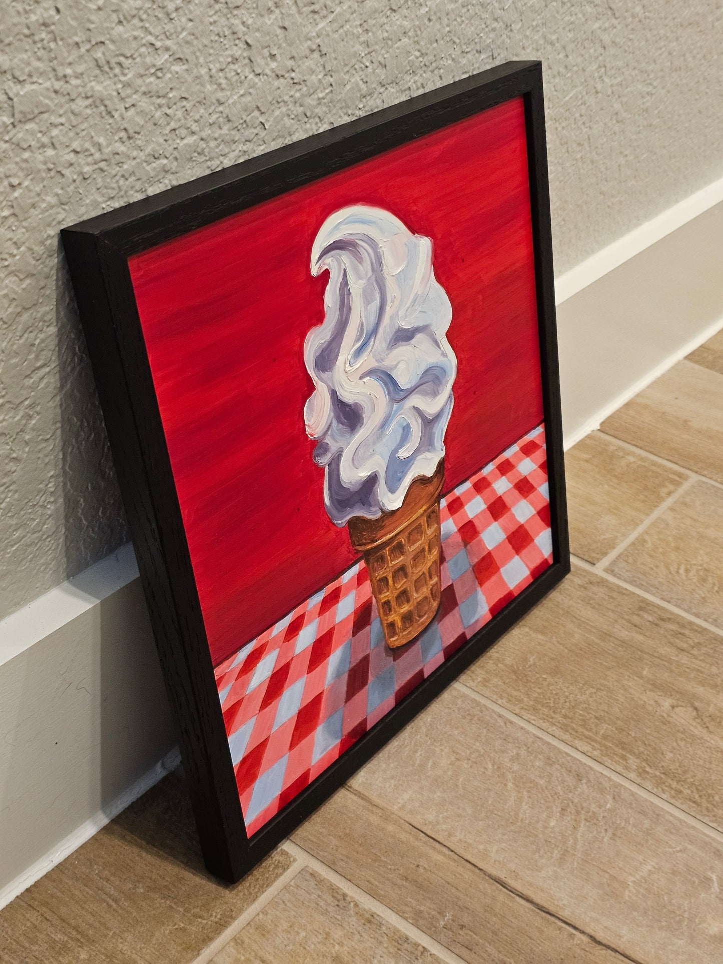 Soft Serve - Original 12x12in Oil Painting