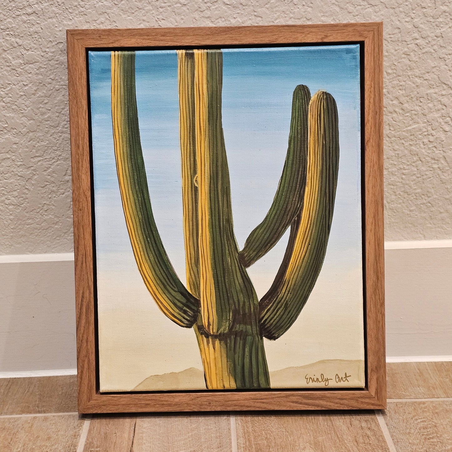 Saguaro Cactus - Original 14x11in Acrylic Painting