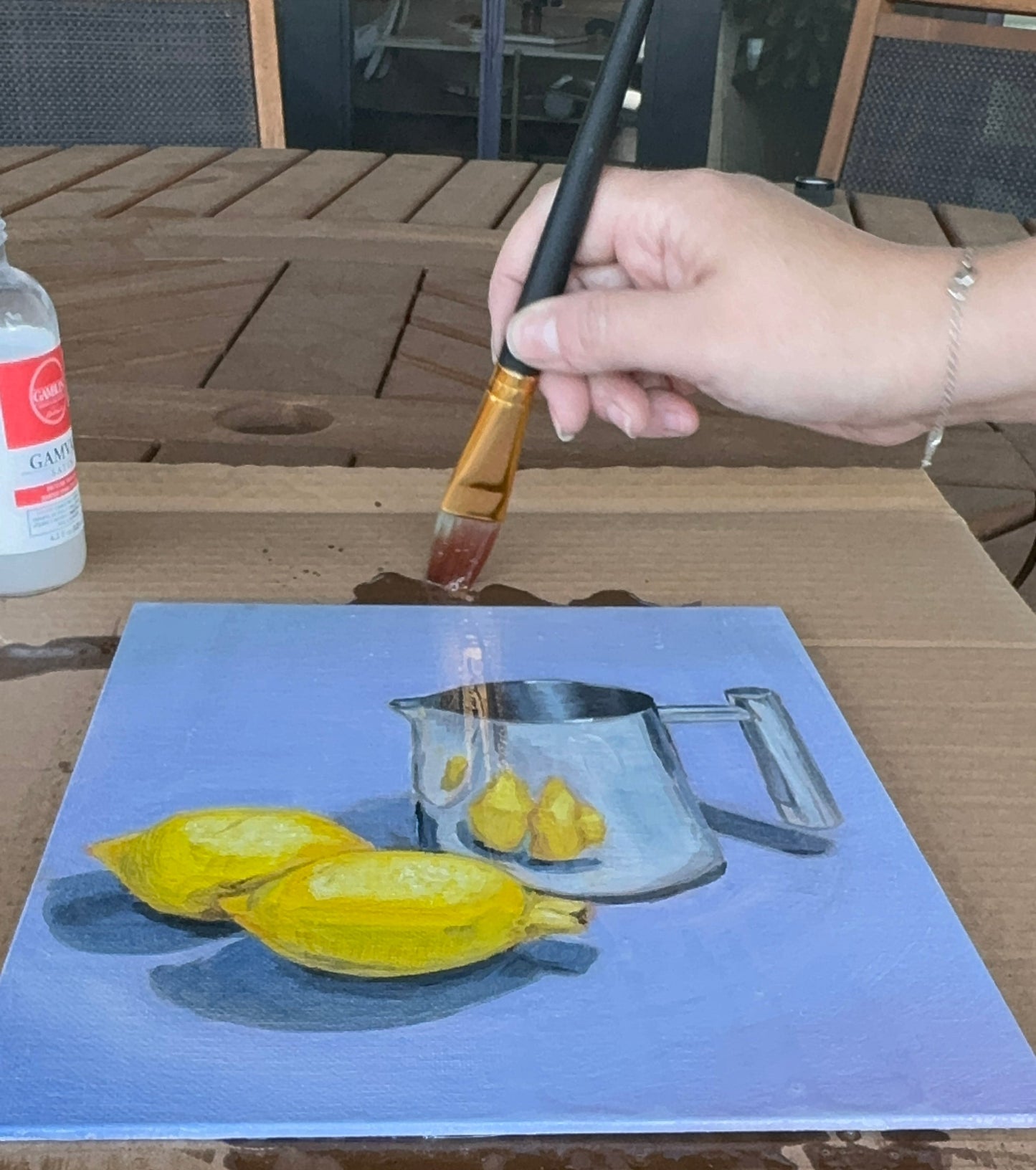 Citrus Reflection - Original 10x8in. Oil Painting