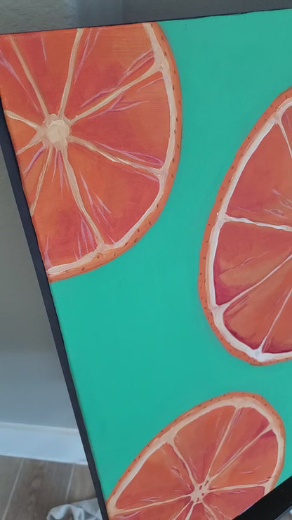 Grapefruit - Original 24x36in Acrylic Painting