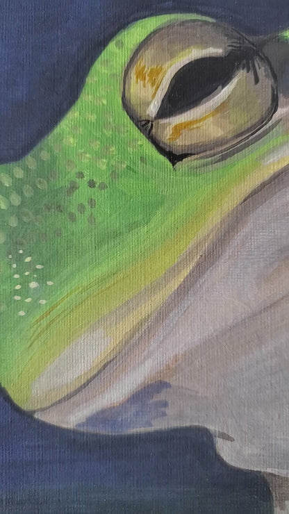Texas Tree Frog - Original 24x18in Acrylic Painting