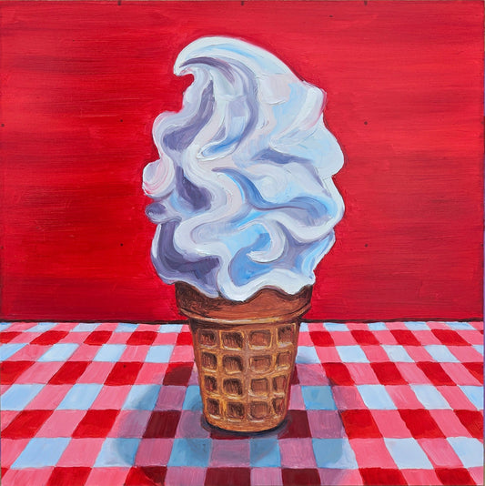 Soft Serve - Original 12x12in Oil Painting